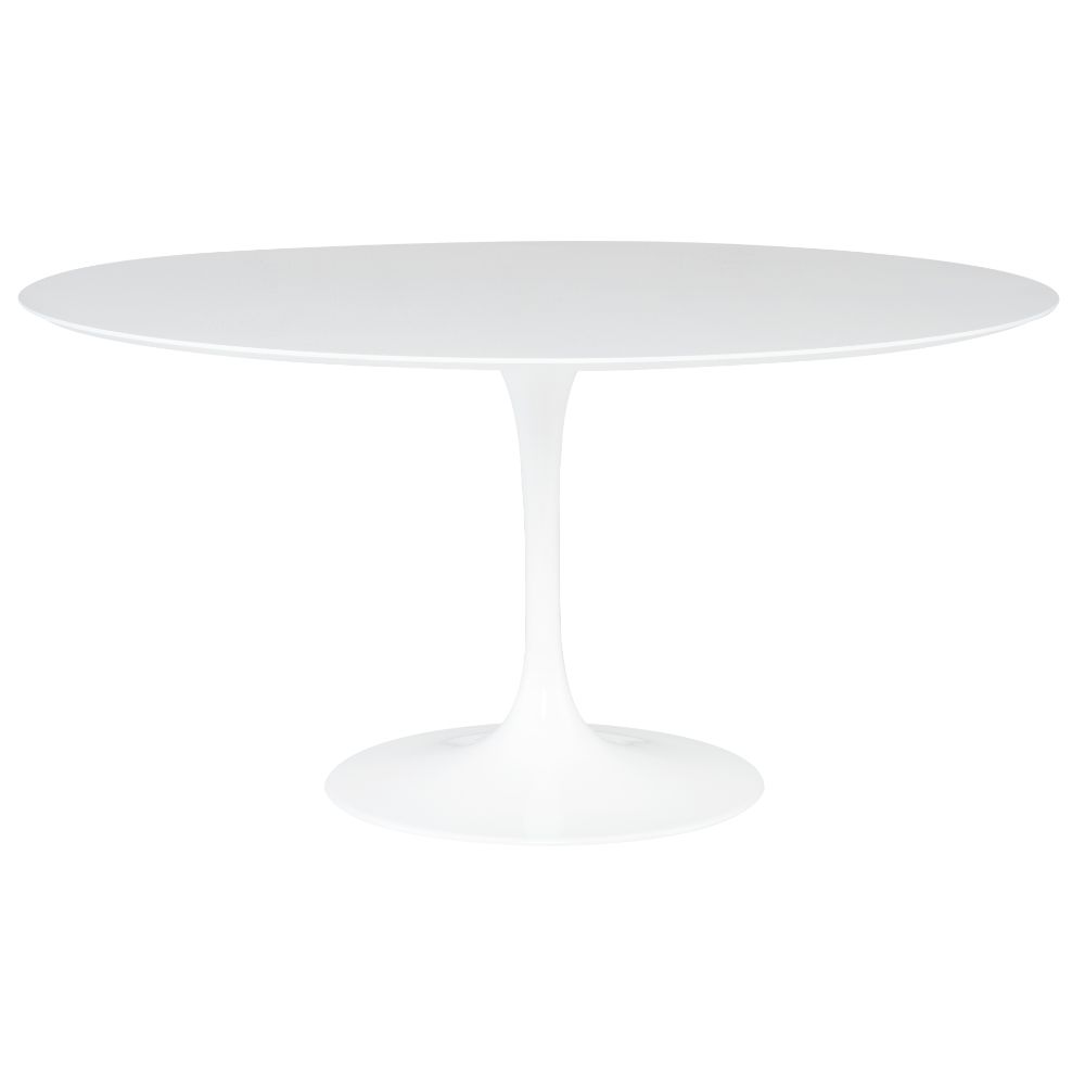 Nuevo HGEM861 CAL DINING TABLE in WHITE